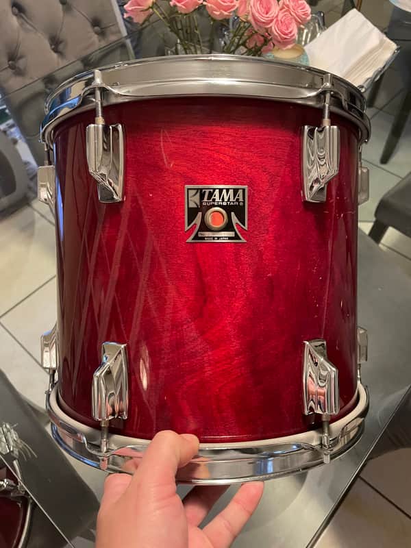 Tama Superstar 12x11 Tom 1980s - Cherry Wine image 1