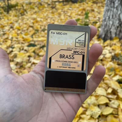 Korg RPC-011 “BRASS” Program Card (1989) for M1/M3R/M1R – Patch/Combi/Demo ROM