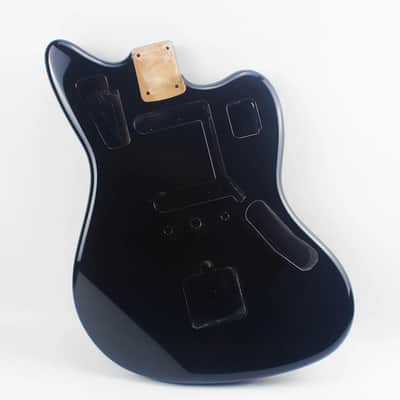Black Jaguar Style Guitar Alder Wood Body image 5