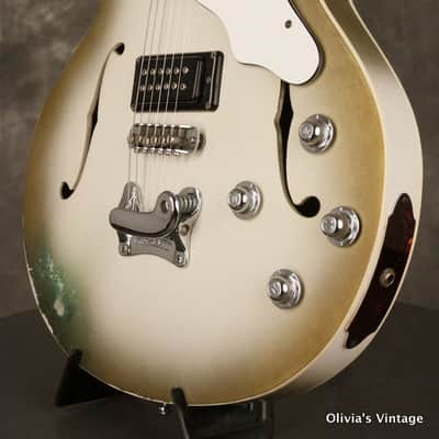 Mosrite GOSPEL GUITAR Hollowbody 1973 Gold-to-White Burst image 5