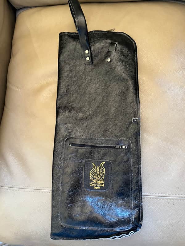 Vintage Terry Gould Leather Stick Bag Black image 1