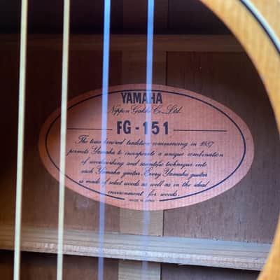 Yamaha FG-151 Orange Label | Reverb