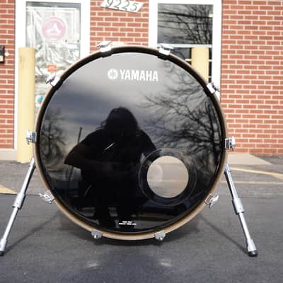 Yamaha/Japan Maple Custom Absolute Series ABD1524T 18x24" Maple Bass Drum - Vintage Black Oil Finish image 11