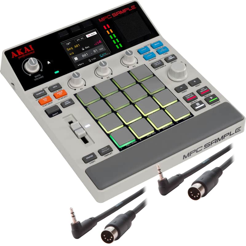 Akai Professional MPC Sample Portable Sampler & Sequencer MIDI CABLE KIT [Pre-Order] image 1