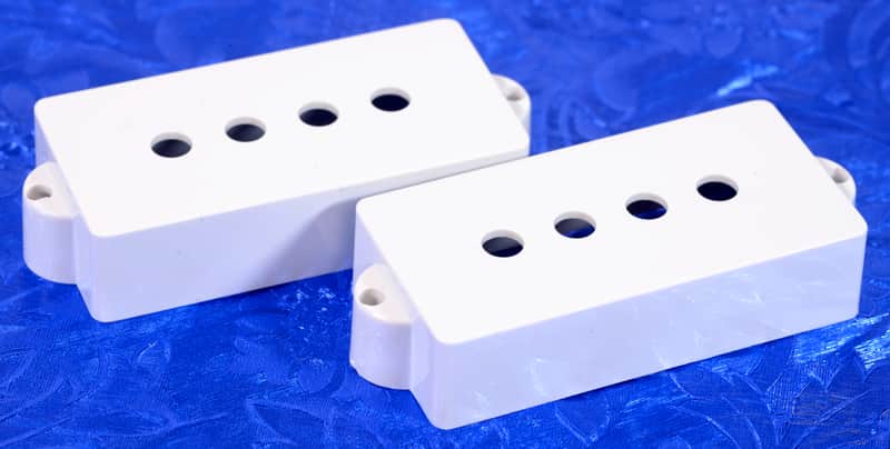 Lindy Fralin Pure White Precision P Bass Pickup Cover Set New image 1