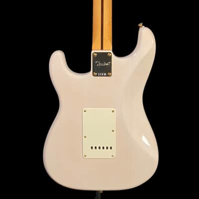 Squier FSR Classic Vibe '50s Stratocaster, Maple Fingerboard, Gold Hardware - White Blonde image 5
