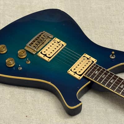 1984 Quest Manhattan MKII Blueburst Offset Matsumoku Japan RARE Model image 5