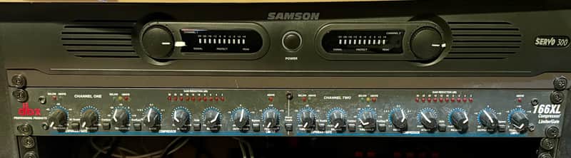 dbx 166XL Stereo Compressor / Limiter / Gate 2000s - Black image 1