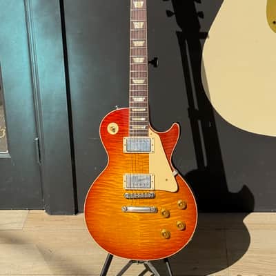 Gibson Les Paul R9 '59 Reissue 2020 - beautiful Cherry'burst very figured & featherweight ! image 3
