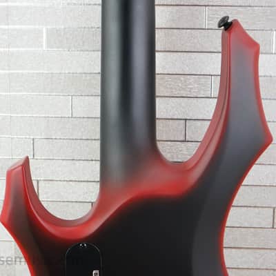 ESP LTD FL-4 Fred Leclercq Signature - Black Red Burst Satin image 9