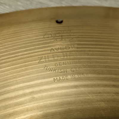 Vintage Avedis Zildjian 22" Sizzle Ride Cymbal with 4 Rivets image 3