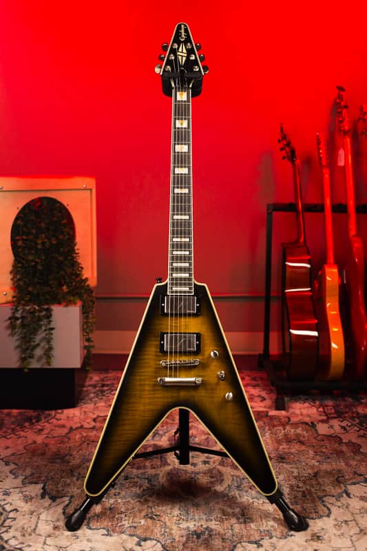 Epiphone Flying V Prophecy 2020 - 2024 - Yellow Tiger Aged Gloss image 1