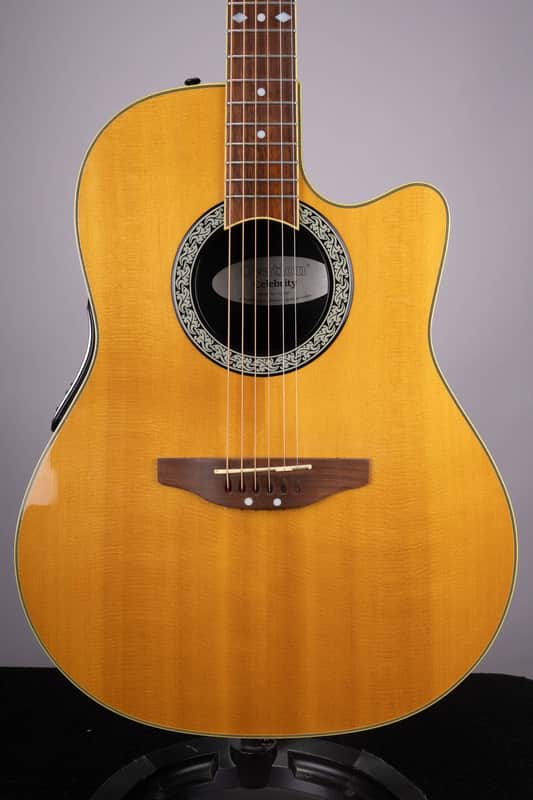 Used Ovation Celebrity CC057 Acoustic Electric Guitar - Natural image 1