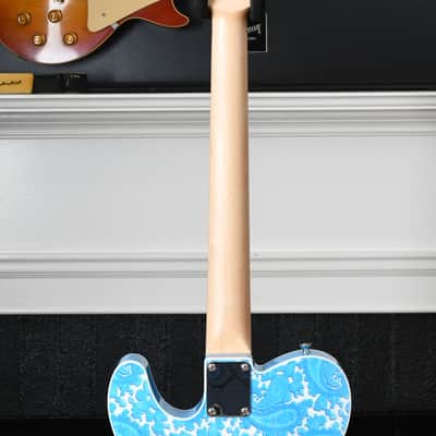 Crook Telecaster Blue Sparkle Paisley Two Necks both Maple and Rosewood Option image 7