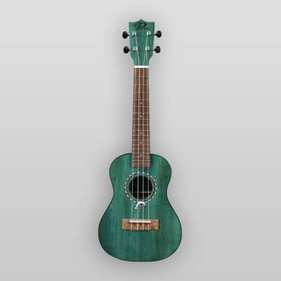 Puka Model PK-DPC Dolphin Rosette Deep Blue Satin Finish Concert Size Ukulele image 3