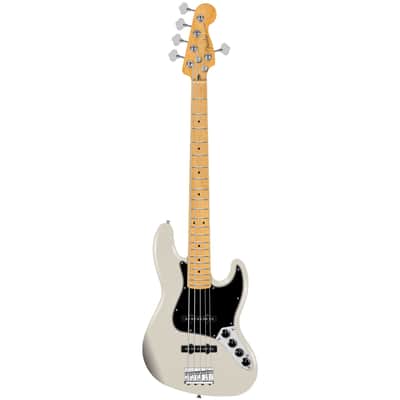 Player II Modified Active Jazz Bass V Maple Olympic Pearl Fender image 3