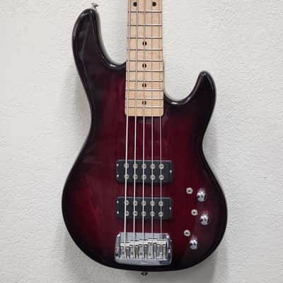 G&L Tribute Series L-2500 5-String Bass with Maple Fretboard 2010s - Redburst image 1