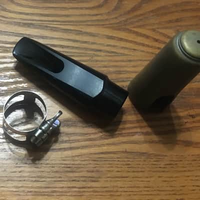 MINT WOODWIND EDUCATOR B5 ALTO SAXOPHONE MOUTHPIECE VINTAGE CAP AND NICE STURDY PRO LIGATURE FREE SHIP image 2