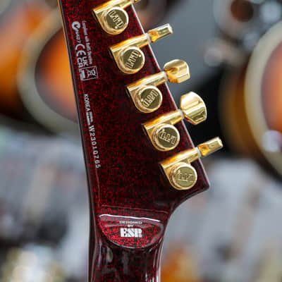 ESP LTD KH-V Red Sparkle Kirk Hammett Signature image 5
