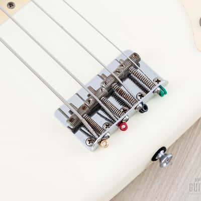 1982 Fender JV Precision Bass ‘57 Vintage Reissue PB57-70 Olympic White Ash Body, Japan MIJ Fujigen image 8