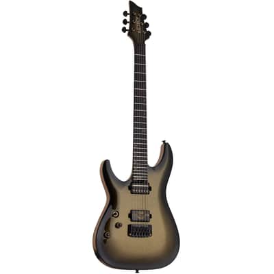 Schecter C-1 50th Anniversary Left Handed Electric Guitar - Gold Burst image 2