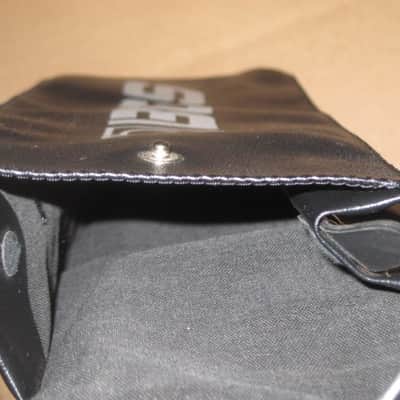 lightly used - very clean genuine BOSS vinyl pouch for FV300H, FV300L, and similar size size Boss pedals (NO pedal included) 1990s - Black Vinyl Exterior / Black Thin Canvas Interior image 10