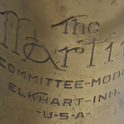 MARTIN "THE MARTIN COMMITTEE" 1948 HANDCRAFT TROMBONE ORG. LAC SERVICED GREAT SLIDE NO WEAR CASE SBK image 14