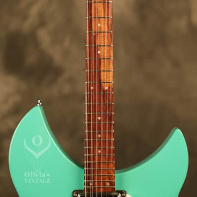 2013 Rickenbacker 330/12S 12-string Sea Green w/Rose Morris sound hole image 4