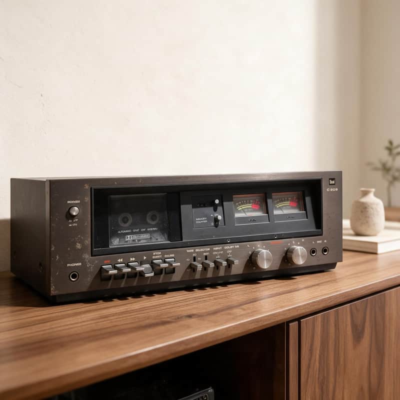 Dual C809 Rare Vintage Cassette Deck Tested Working Stereo Hi-Fi Warranty image 1