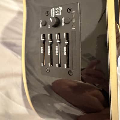 Ibanez AEB10E-BK Standard- 2015 - Black High Gloss image 6