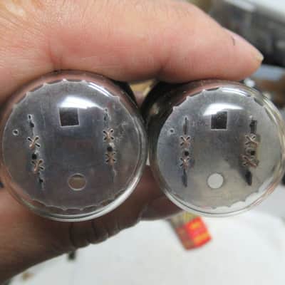 perfect match pair philco  RCA 6sn7 gtb 1950 image 3