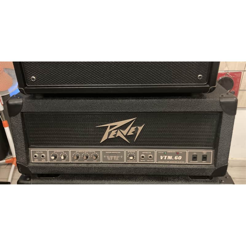 Peavey VTM 60 Vintage Tube Modified Series 60-Watt Guitar Head Late 1980s - Black image 1