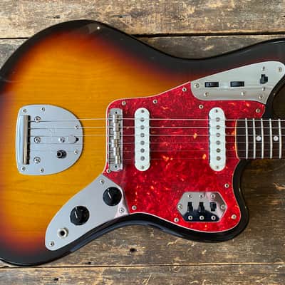 Fender Japan Jaguar 1966 Reissue P-Serial CIJ 1999-02 Alder Three Tone Sunburst image 17