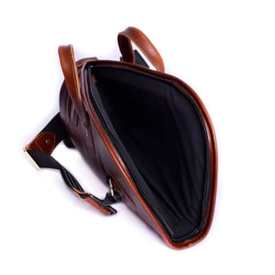 Cornet Gig Bag - Long Model Cornet - Leather - Glenn Cronkhite image 3