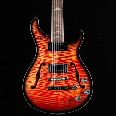PRS Wood Library Willcutt Exclusive McCarty 594 Hollowbody II Blood Orange Smokeburst 10 Top (136) image 3