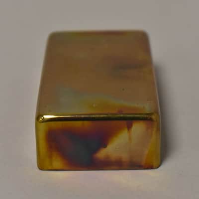 1980s Schecter USA Humbucker Cover Gold NOS image 3