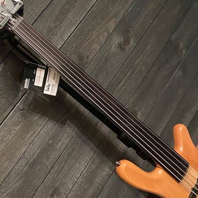 Warwick RockBass Streamer NT I 5 String Fretless Electric Bass Guitar Natural Transparent High Polish image 8