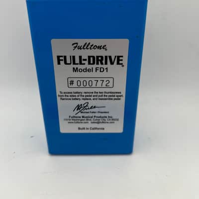 Fulltone FD1 Full-Drive 1 Overdrive 2018 - Blue image 2