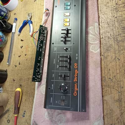 Roland RS-09 MKII 44-Key Organ / String Synthesizer 1980s - Black with Colored Buttons image 11