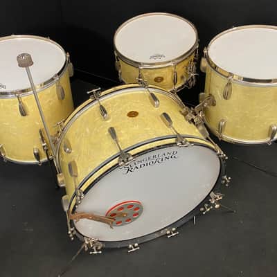 Slingerland 12x24/12x14/16x16/6.5x14" Radio King Drum Set - 30's WMP image 3