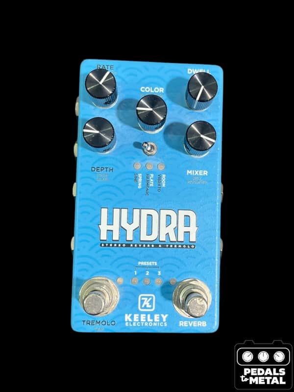 Keeley Hydra Stereo Reverb & Tremolo 2020 - Present - Blue - X19916 image 1