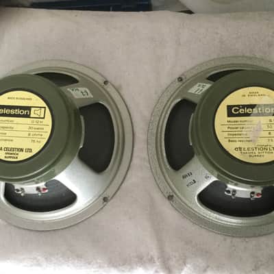 Celestion G 12 H 30 greenback 1972 Green silver image 2