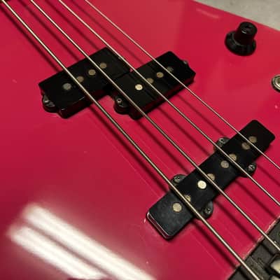 1989 Fender Jazz Bass Special  Razz Berry MIJ image 13