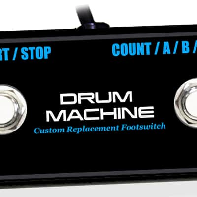 Alesis SR-18 or SR-16 (dual jack) Drum Machine Footswitch with Cable - by Switch Doctor