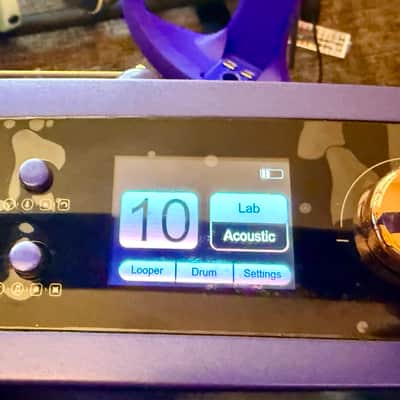 Enya NEXG 2 Deluxe Carbon Fiber Smart Acoustic-Electric Guitar Bundle - Purple - with matching charging stand! image 6