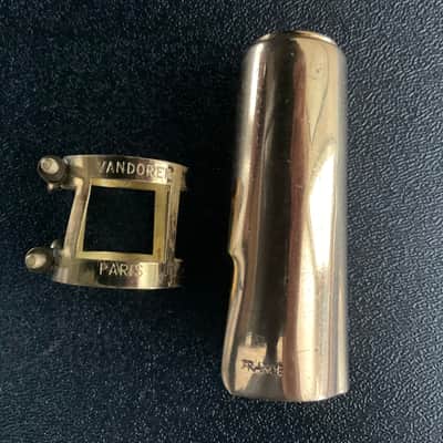 VANDOREN ALTO SAX LIGATURE Vintage VANDOREN Reversed Screw Alto Sax Ligature Undetermined Vintage - All Brass image 3