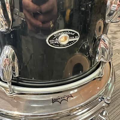 Slingerland 6-Piece Drum Set 1970s - Jet Black image 4