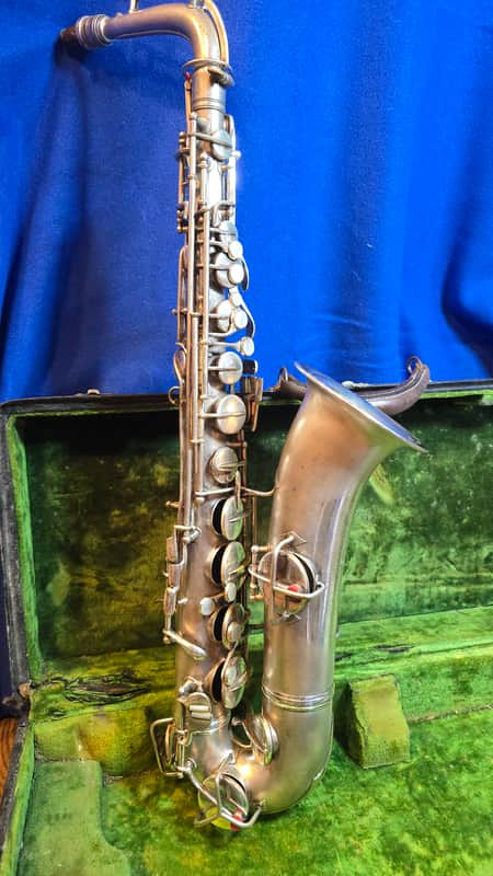 Vintage 1926 Conn "New Wonder" C-Melody Saxophone – Satin Silver image 1