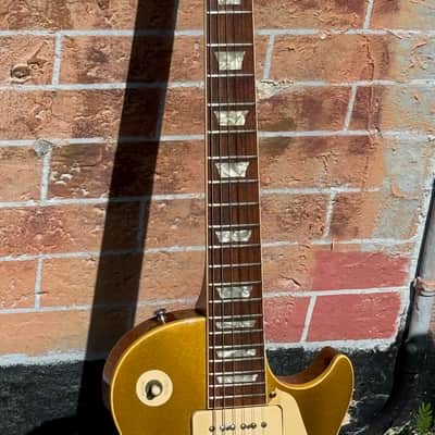 Gibson Les Paul Std. 1969 -stunning early '69 Gold Top featherweight example w/special features. image 8