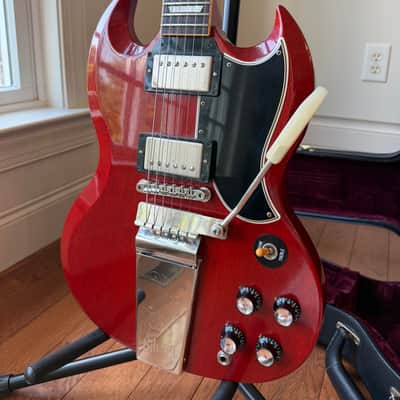 2009 Gibson Custom Shop Les Paul SG Standard ‘61 Reissue - Faded Cherry Red image 2